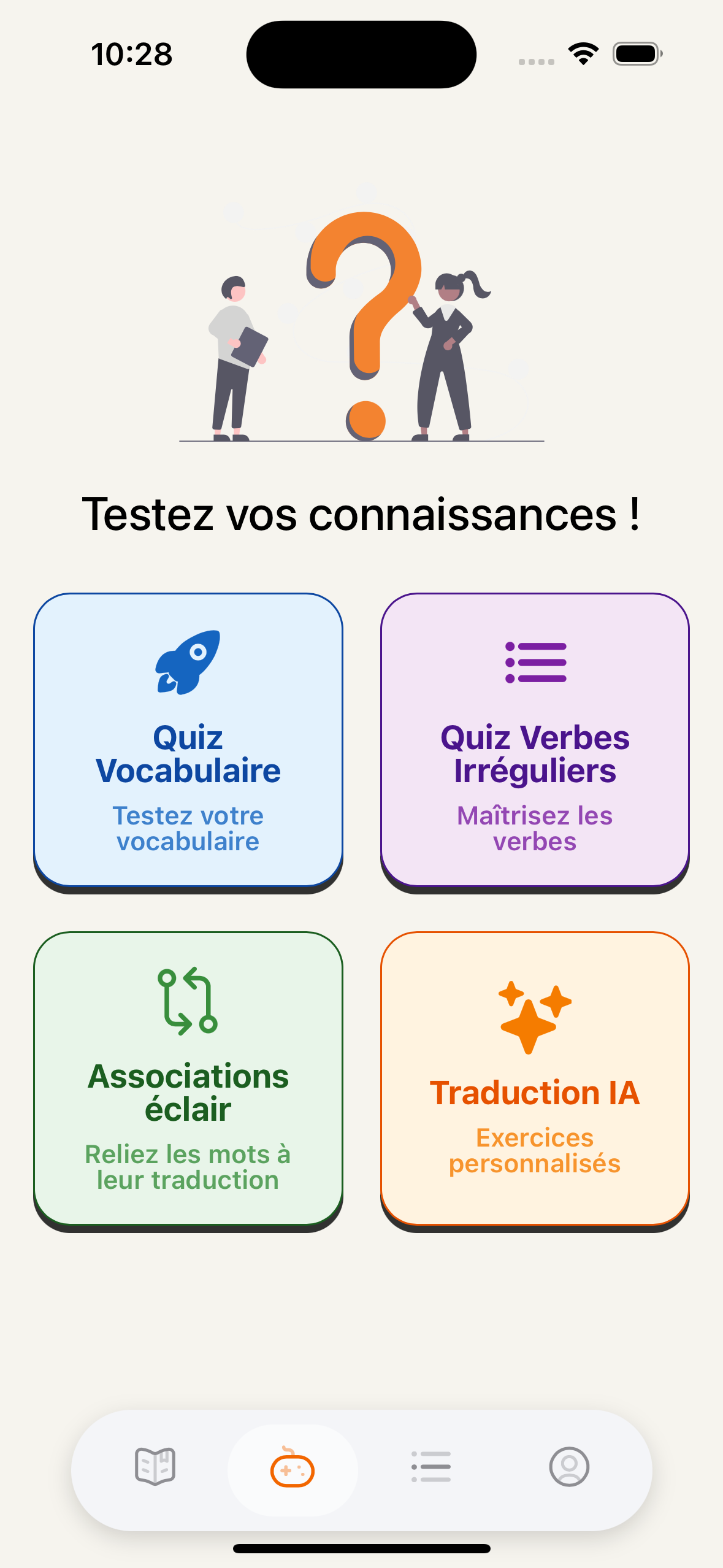 Wordioo - Exercice verbes irréguliers