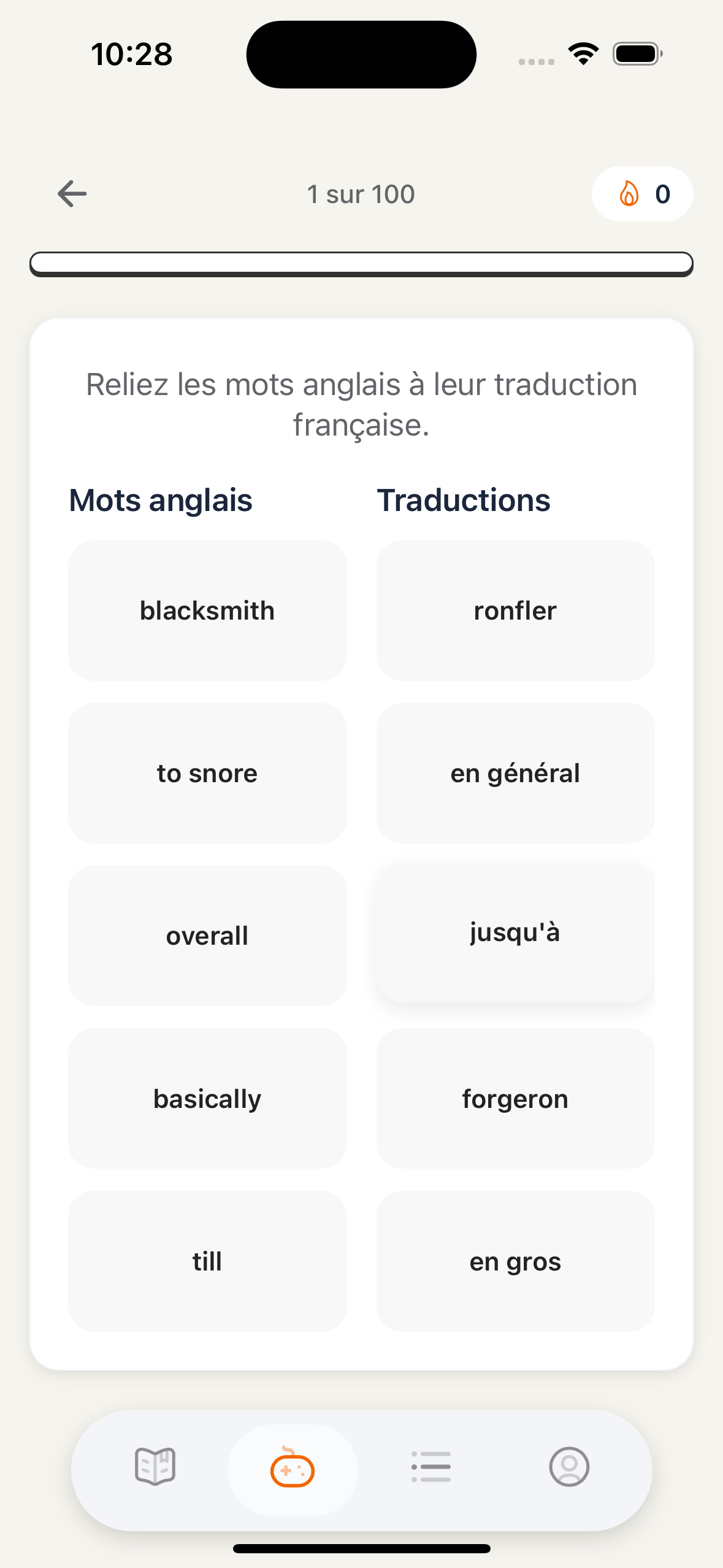 Wordioo - Quiz de traduction