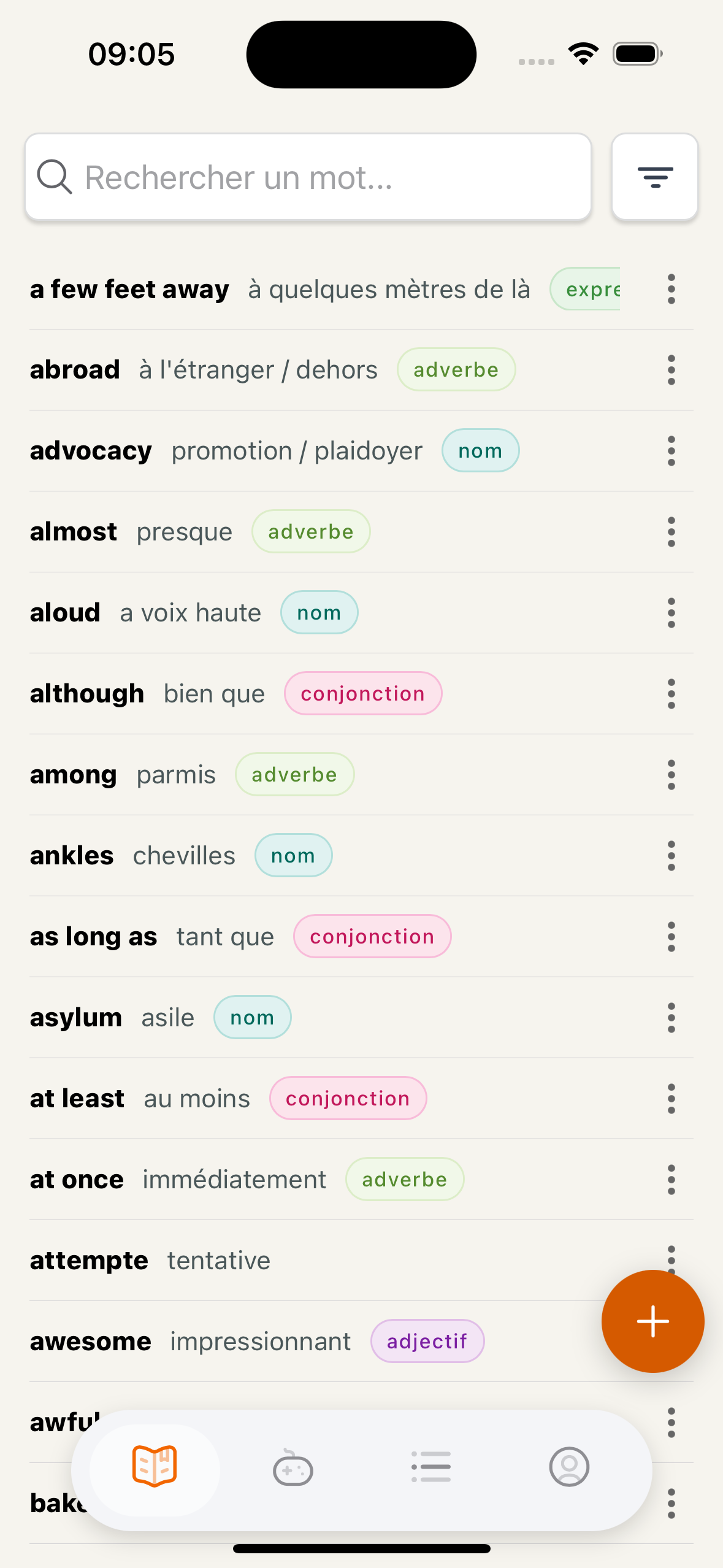 Wordioo - Liste de vocabulaire